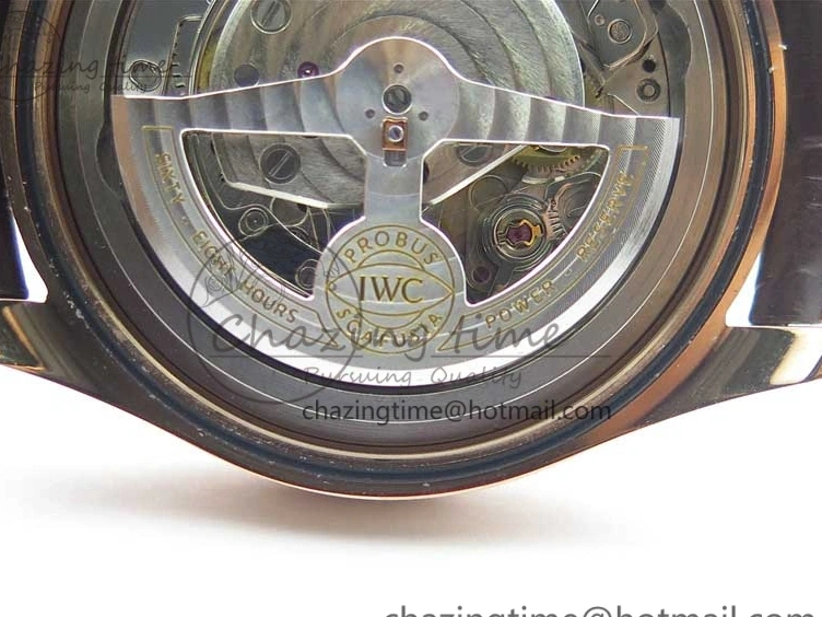 MIROTIME 0101 Portugieser Chrono  42 IW390406 RG ZF 1:1 Best Edition Blue Dial on Brown Leather Strap A Durable 7129